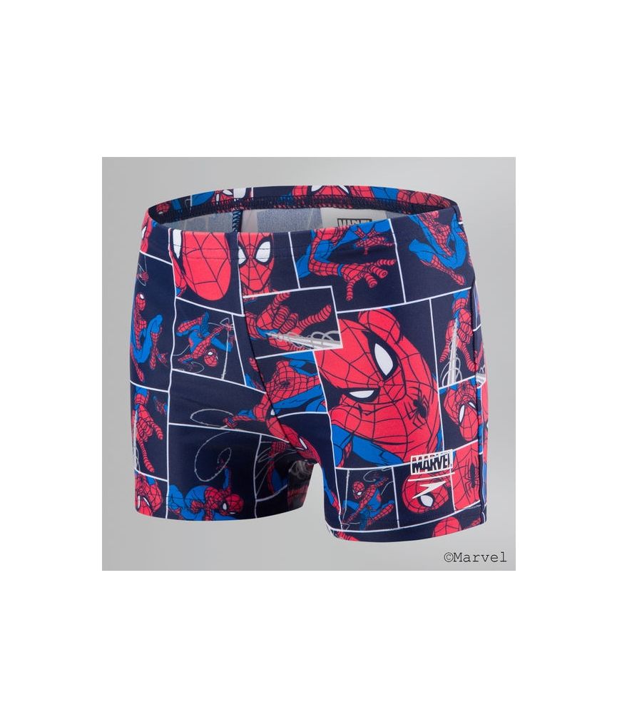 Speedo Marvel Spiderman All Over Print Navy Junior Swim Shorts 8 05394C887