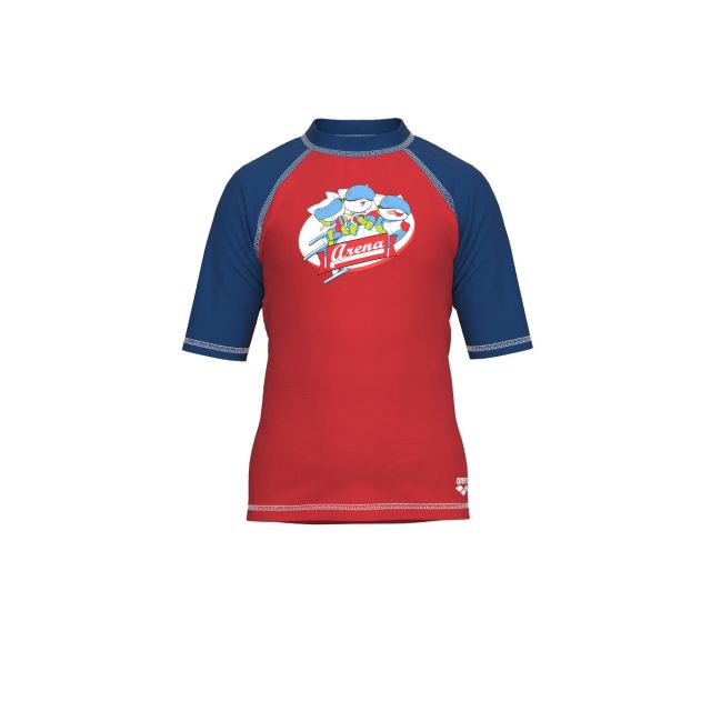 ARENA FRIENDS KIDS UV S/S TEE (810 - FLUO RED-ROYAL)