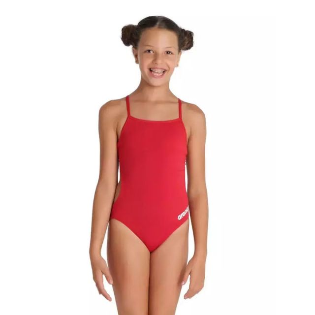 Arena Team Swimsuit Challenge Solid Kids' Swimsuit (red)