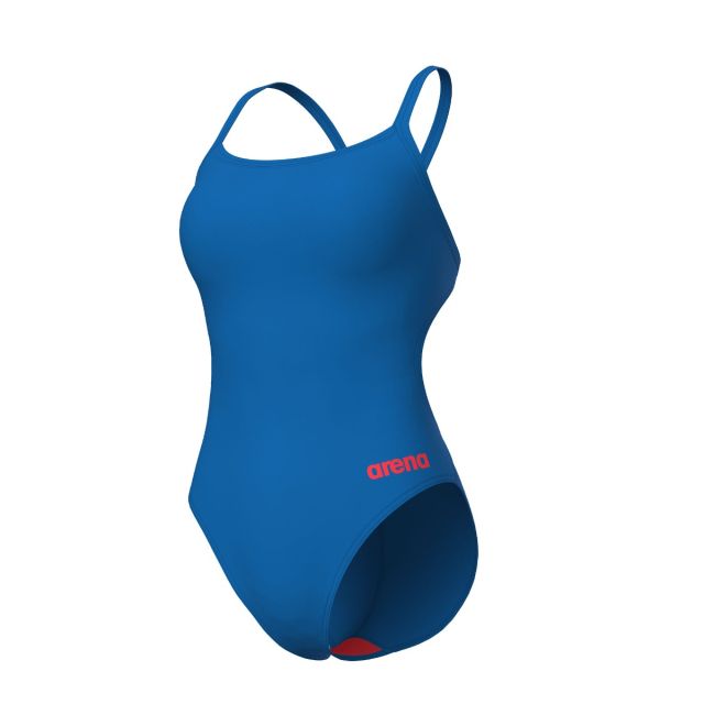 ARENA WOMEN'S TEAM SWIMSUIT CHALLENGE SOLID (800 - BLUE RIVER)