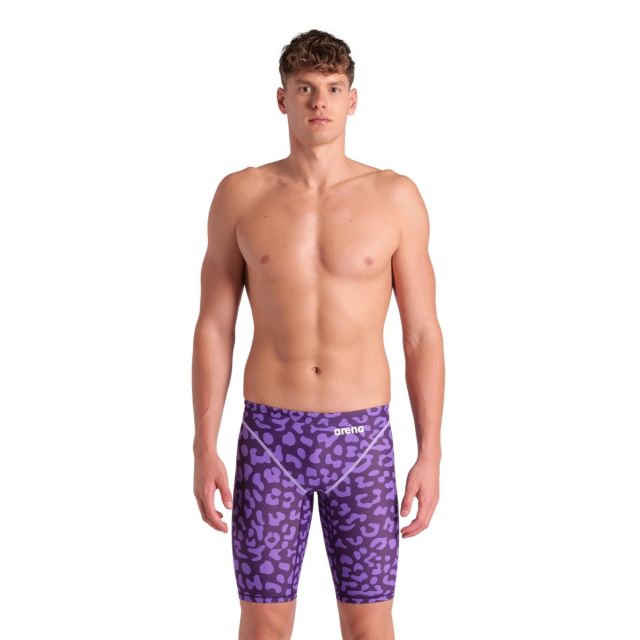 ARENA MEN'S POWERSKIN ST NEXT JAMMER LEOPARD SKIN LE "LEOPARD VIOLET"