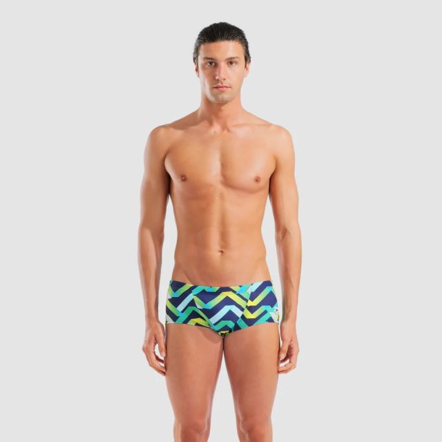 ARENA M TEXTURE SWIM LOW WAIST SHORT | 550 | BLACK MULTI