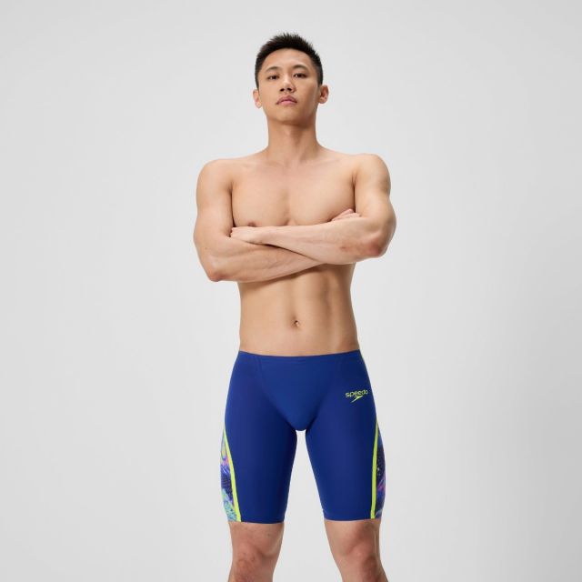 Speedo Fastskin LZR Pure Intent 2.0 Jammer Αγωνιστικό Μαγιό Ανδρικό Navy/Blue/Yellow