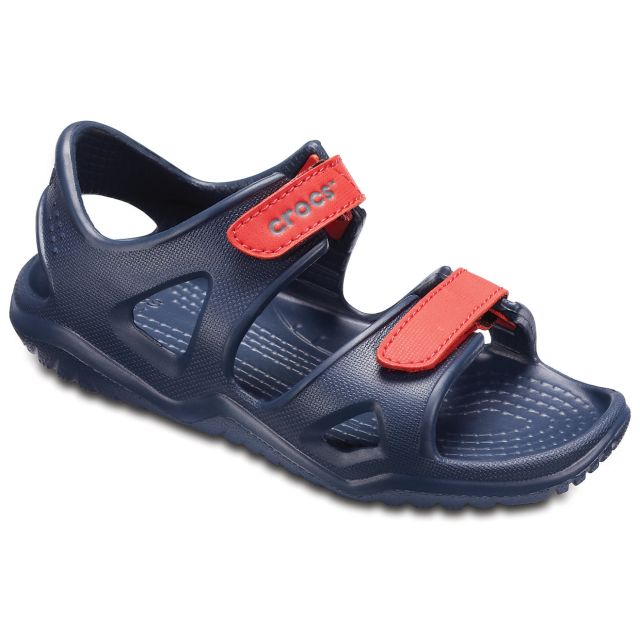 Kids' Swiftwater River Sandals (Navy/Flame)