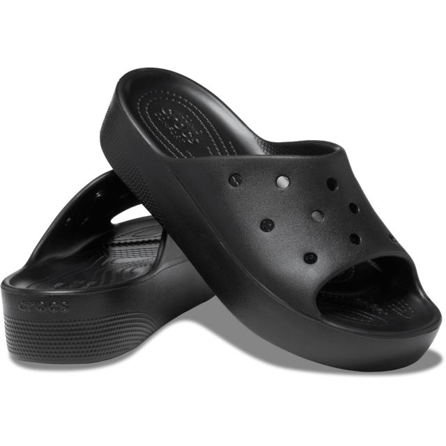 Crocs Classic Platform Slide (Black) 208180-001