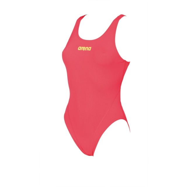 ARENA WOMEN'S SOLID SWIM PRO (Fluo Red- Soft Green)