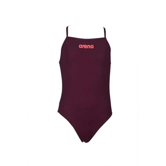 ARENA G SOLID SWIM LIGHTECH JR (RED WINE-SHINY PINK) 2A264439