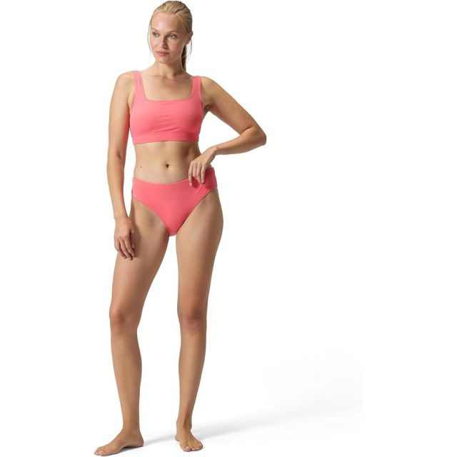 Speedo Womens Textured Deep U-Back 2PC Coral Sands