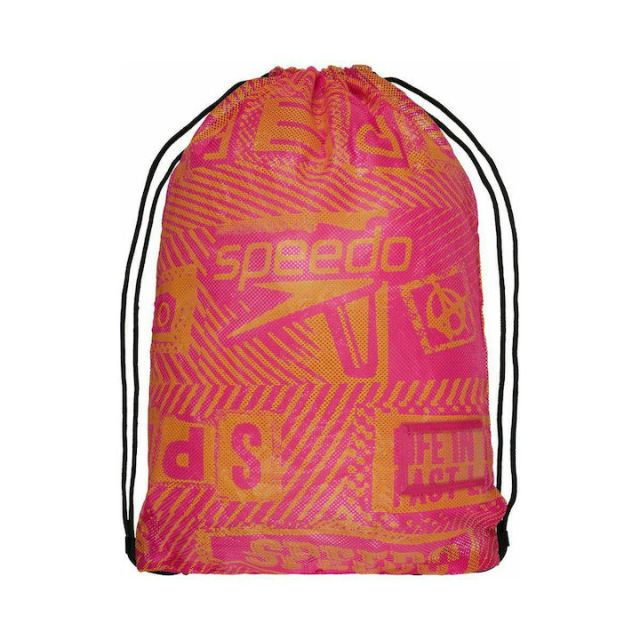 Speedo Printed Mesh Bag XU 35L (Yellow-Pink)