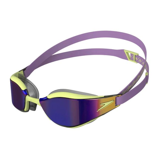 Speedo Fastskin Hyper Elite Mirror Goggle (Green/Purple) 