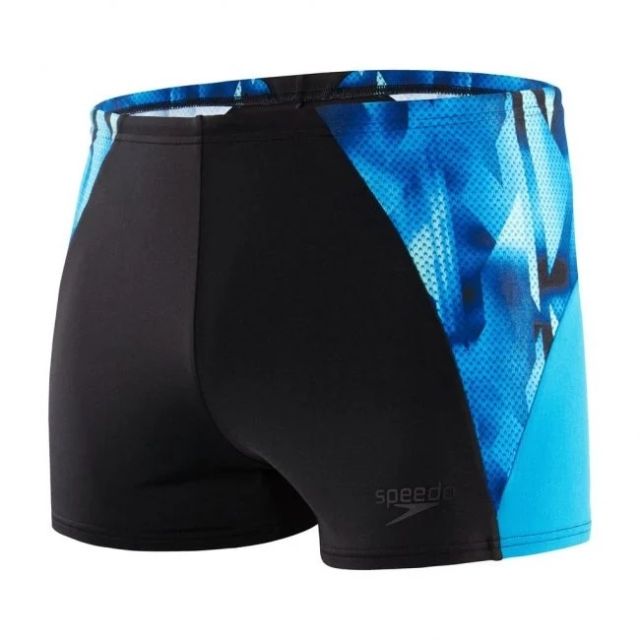 Speedo ECO Endurance+ Splice Aquashort 8-13446G732 Black / Pool / Beautiful Blue