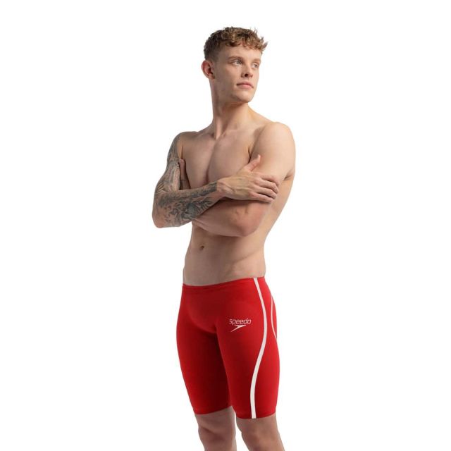 Speedo Fastskin LZR Pure Intent 2.0 Jammer "Flame Red/White"