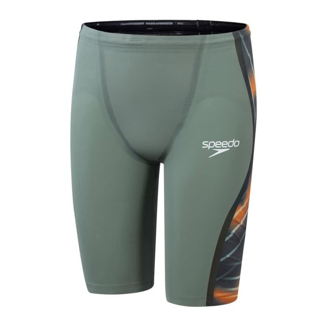 Speedo Mens Fastskin LZR Pure Intent 2 Jammer "Country Green/Nectarine/Iridescent"