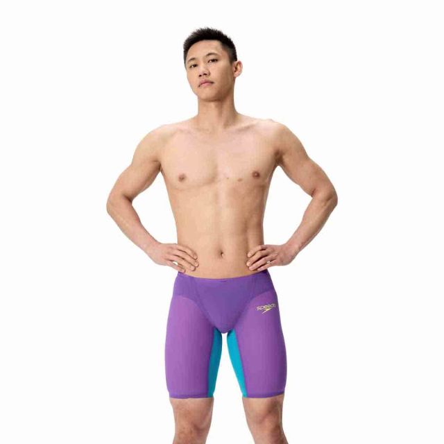 Speedo Fastskin LZR Pure Valor 2.0 Jammer Ανδρικό Αγωνιστικό Μαγιό Κολύμβησης Grape Blue Yellow