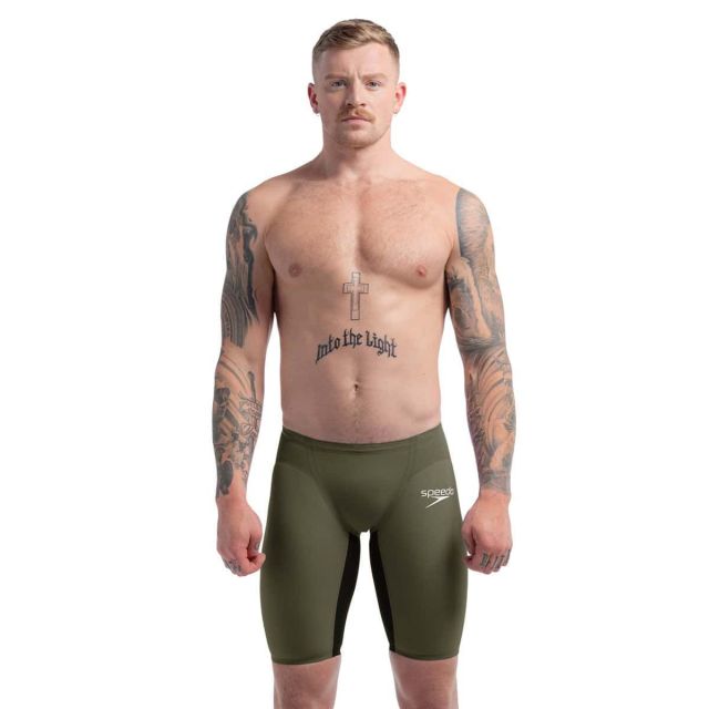 Speedo Mens Fastskin LZR Pure Valor 2 Jammer "Country Green/Black"