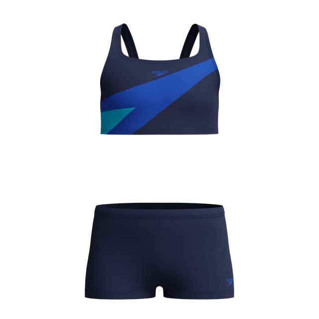 Speedo Hyperboom Παιδικό Μπικίνι Κολύμβησης Girls Butterfly Back Navy Blue