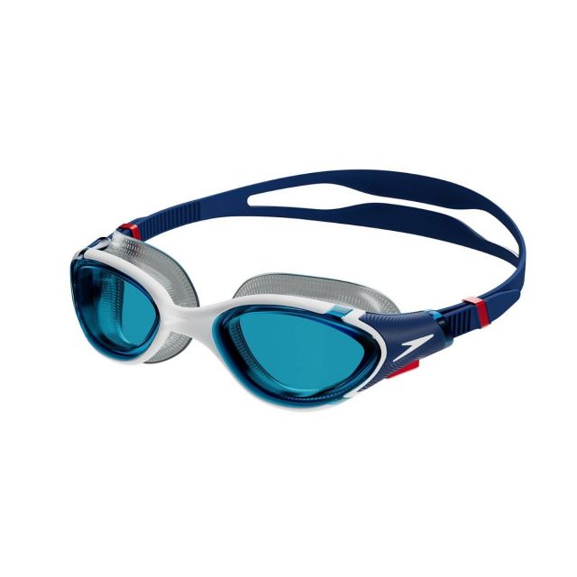 Speedo Biofuse 2.0 Goggles (Ammonite Blue / White / Red /Blue)