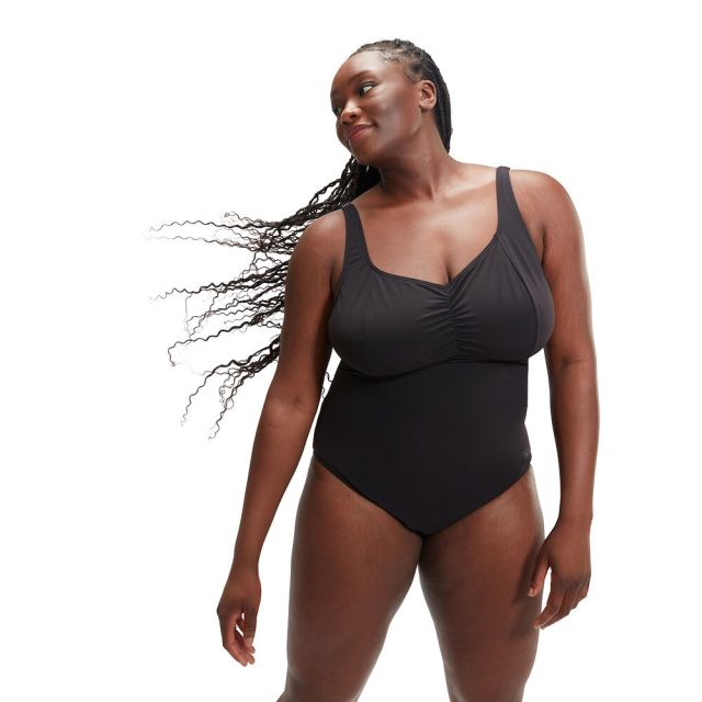 Speedo Womens Shaping Aqunite 1 Piece (+) "Black"