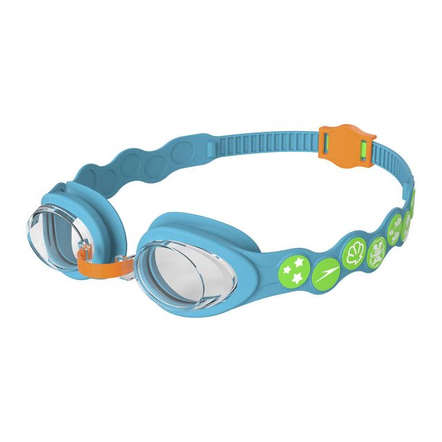 Speedo Infant Spot Goggle (Azure Blue/Fluro Green/Fluro Orange/Clear)