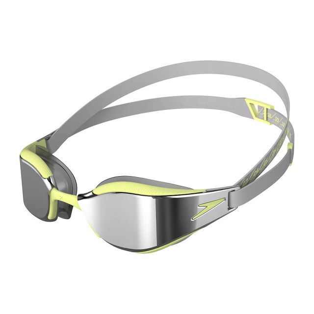 Speedo Fastskin Hyper Elite Mirror Goggle (Shark Grey/Spritz/Chrome)