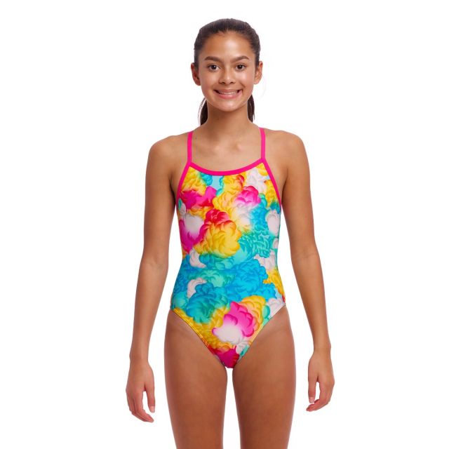 Funkita Girls Single Strap One Piece (Cloody Colours)