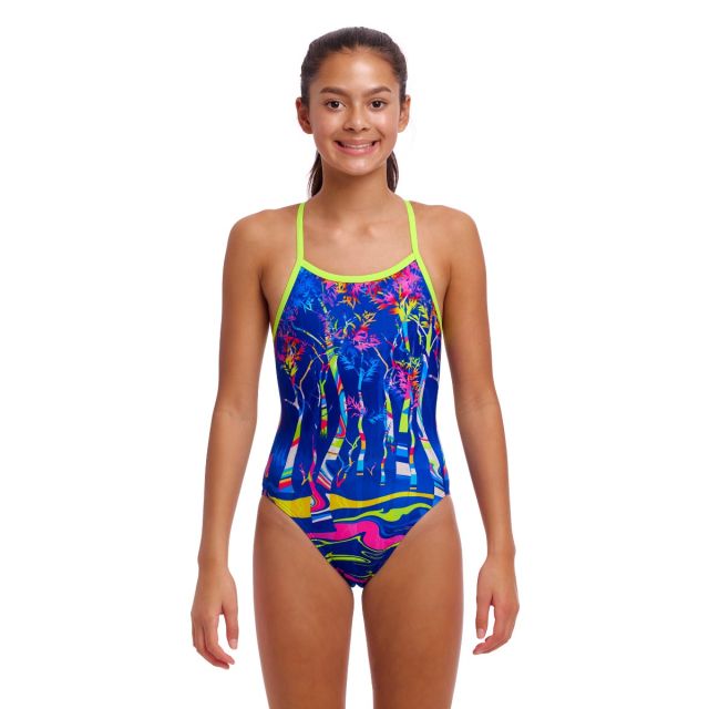 Funkita Girls Single Strap One Piece (Dammed)