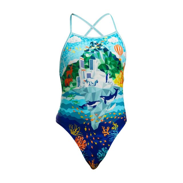 Funkita Girl's Strapped In One Piece "Wildermess"