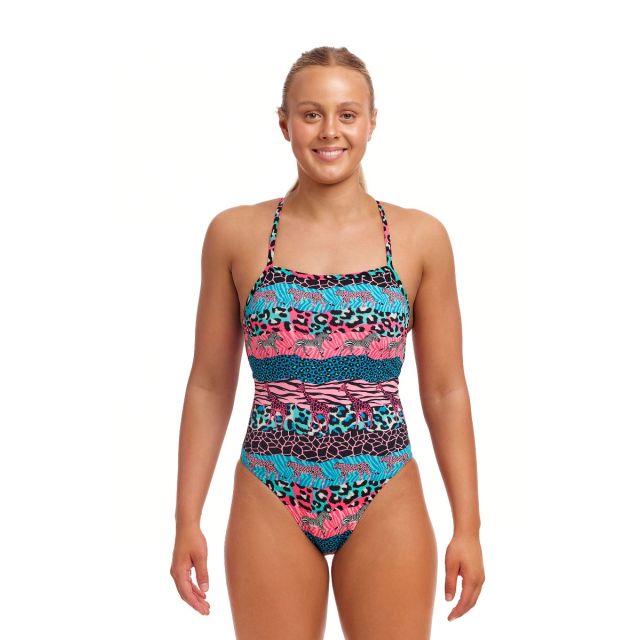 Funkita Ladies Strapped In One Piece "Wild Things"