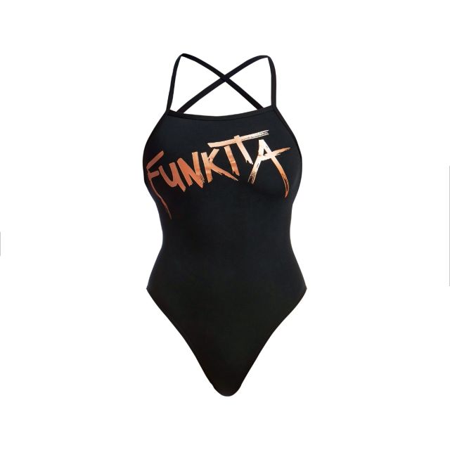 FUNKITA LADIES STRAPPED IN ONE PIECE (BRONZED )