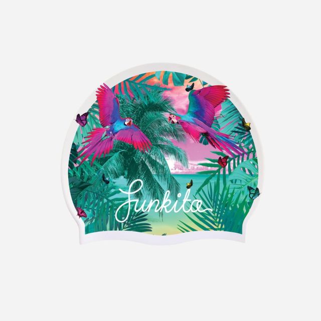 Funkita Silicone Swimming Cap "The Beach"