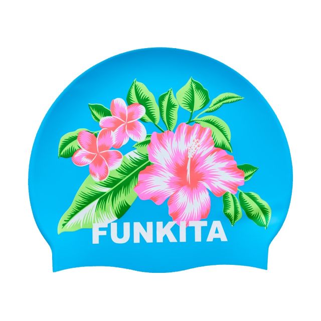 Funkita Silicone Swimming Cap "Blue Hawaii"