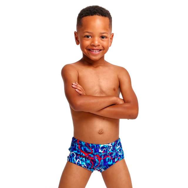 Funky Trunks Toddler Boy's Printed Trunks Mr Squiggle