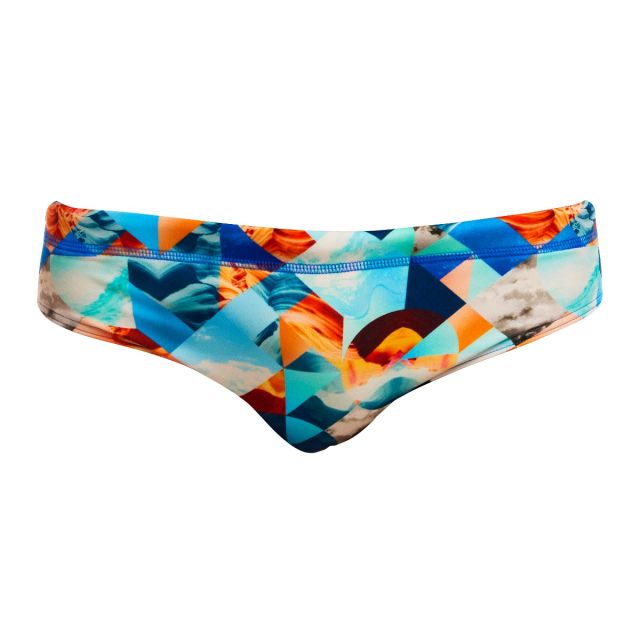 Funky Men's Classic Brief "Smashed Wave"