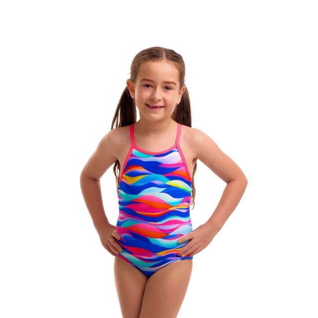 Funkita Toddler Girls Royal Wave Παιδικό Ολόσωμο Μαγιό Κολύμβησης