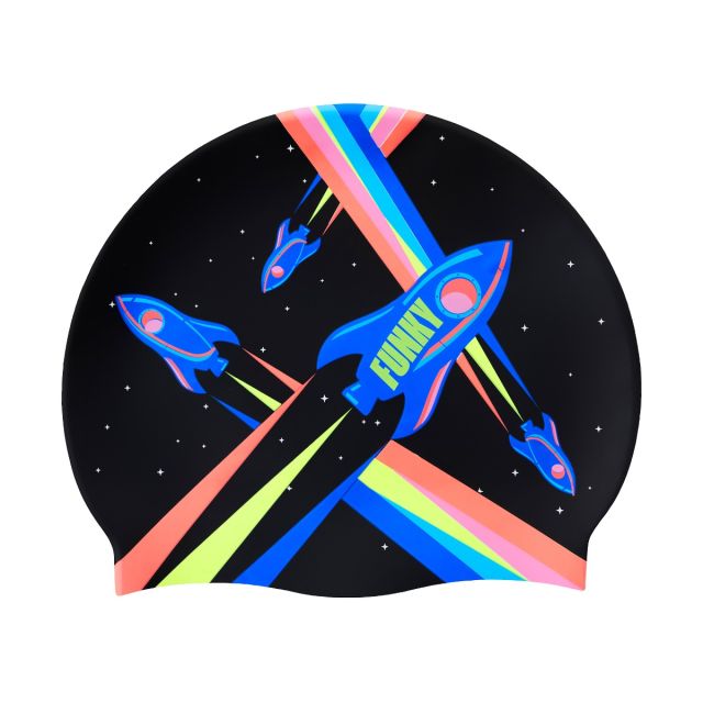 Funky Silicone Swimming Cap (Pocket Rocket)