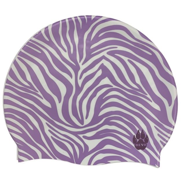 Beyo Striped-Love swim-cap