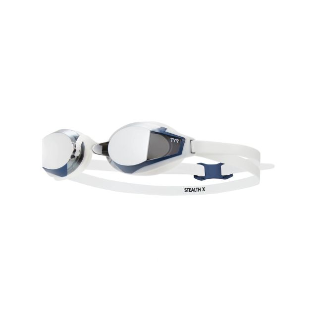 TYR STEALTH-X MIRRORED PERFORMANCE GOGGLES (658 SILVER/WHITE)