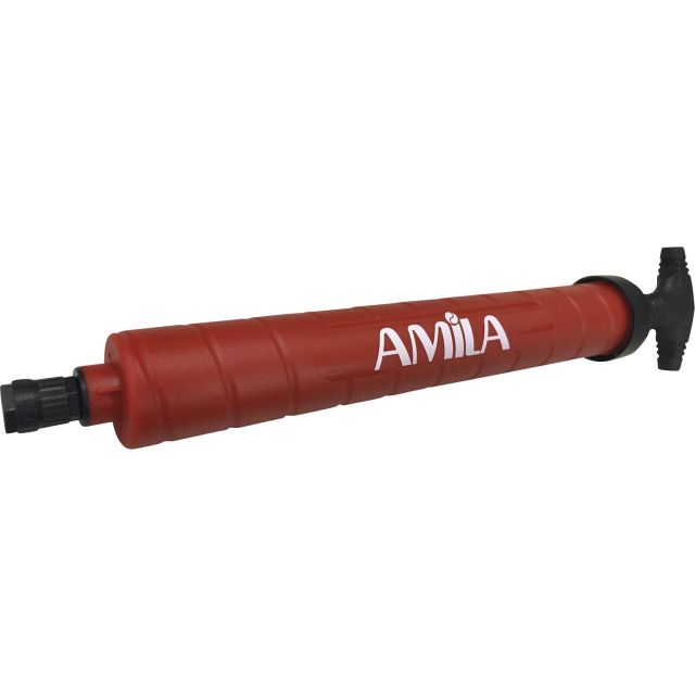 Τρόμπα Χεριού AMILA 15,2cm Διπλής Ενέργειας (Κόκκινη) 