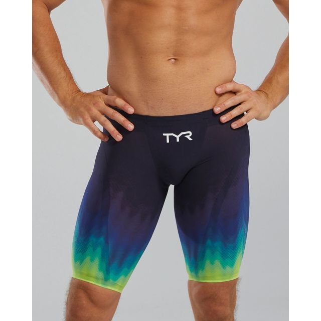 TYR MEN'S VENZO™ LOW WAIST JAMMER - INFLUX (334 Lime/Navy)