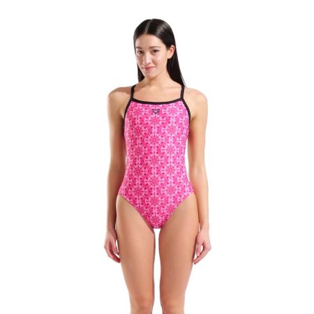 Arena Floral Pink Challenge Back Keep A Breast – Γυναικείο Ολόσωμο Μαγιό Κολύμβησης Limited Edition
