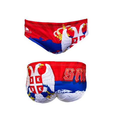 TURBO SWIMSUIT WATERPOLO SERBIA FLAG