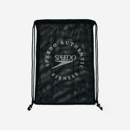 Speedo Printed Mesh Bag XU (Black / White)