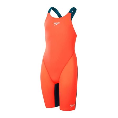 Speedo Fastskin Junior Endurance+ Max Openback Kneeskin "Siren Red/Dark Teal"