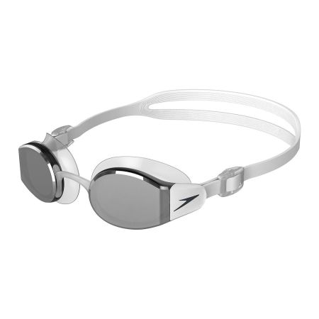 Speedo Mariner Pro Mirror Goggle (White/Clear/Chrome)