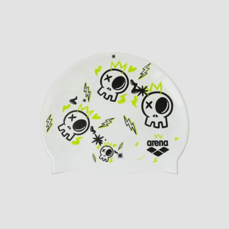 Arena Print Jr | Παιδικό Σκουφάκι Κολύμβησης Σιλικόνης |244 - FUN_SKULLS