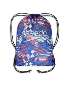 Speedo Printed Mesh Bag XU Red/White/Blue